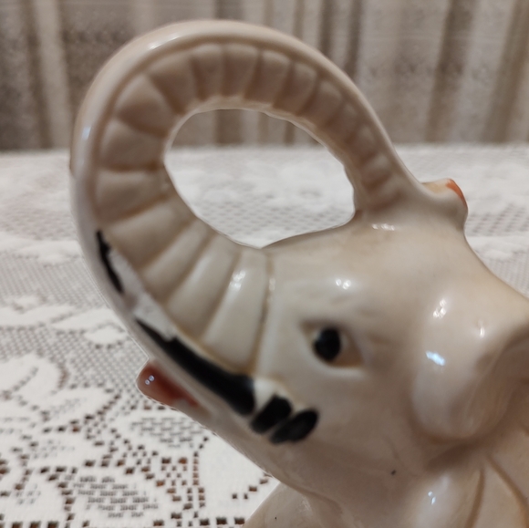 VTG Elephant Figure Safari Animal Statue 70's Home Shelf Decor Retro Sculpture - Picture 5 of 12